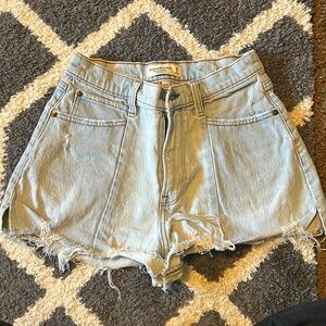 High rise vintage Abercrombie and Fitch denim shorts
